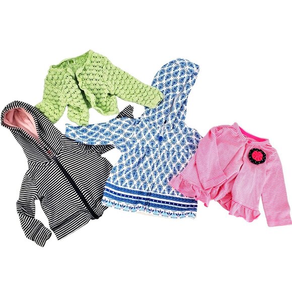 CARTER'S SKIP HOP Jacket Baby Girl 3-6M Lightweight Cardigan Bundle 4-Pack - Picture 1 of 10